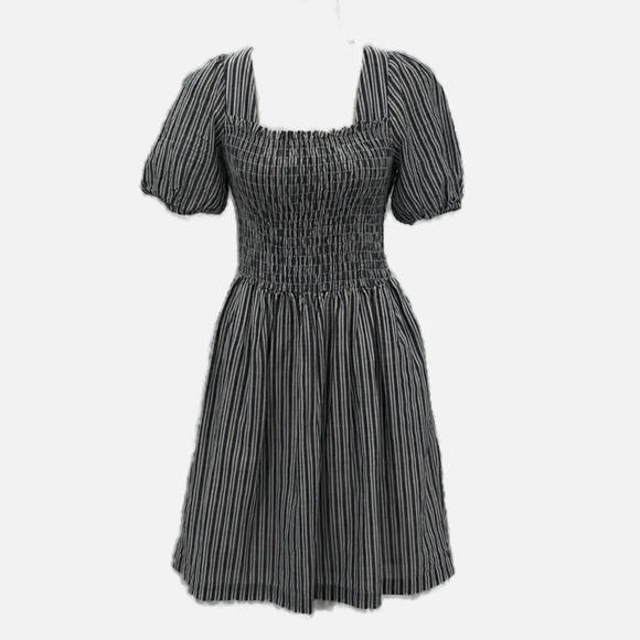 Michael Stars Jude Square Neck Cotton Mini Dress in Admiral Stripe - NWOT - XS - Picture 6 of 9